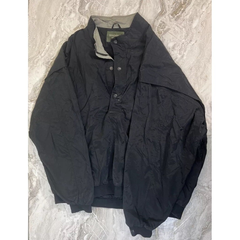 Dockers Black Men's Golf Jacket Size XXL Zip Up Front